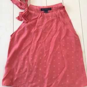 FRENCH CONNECTION BOW HALTER TOP